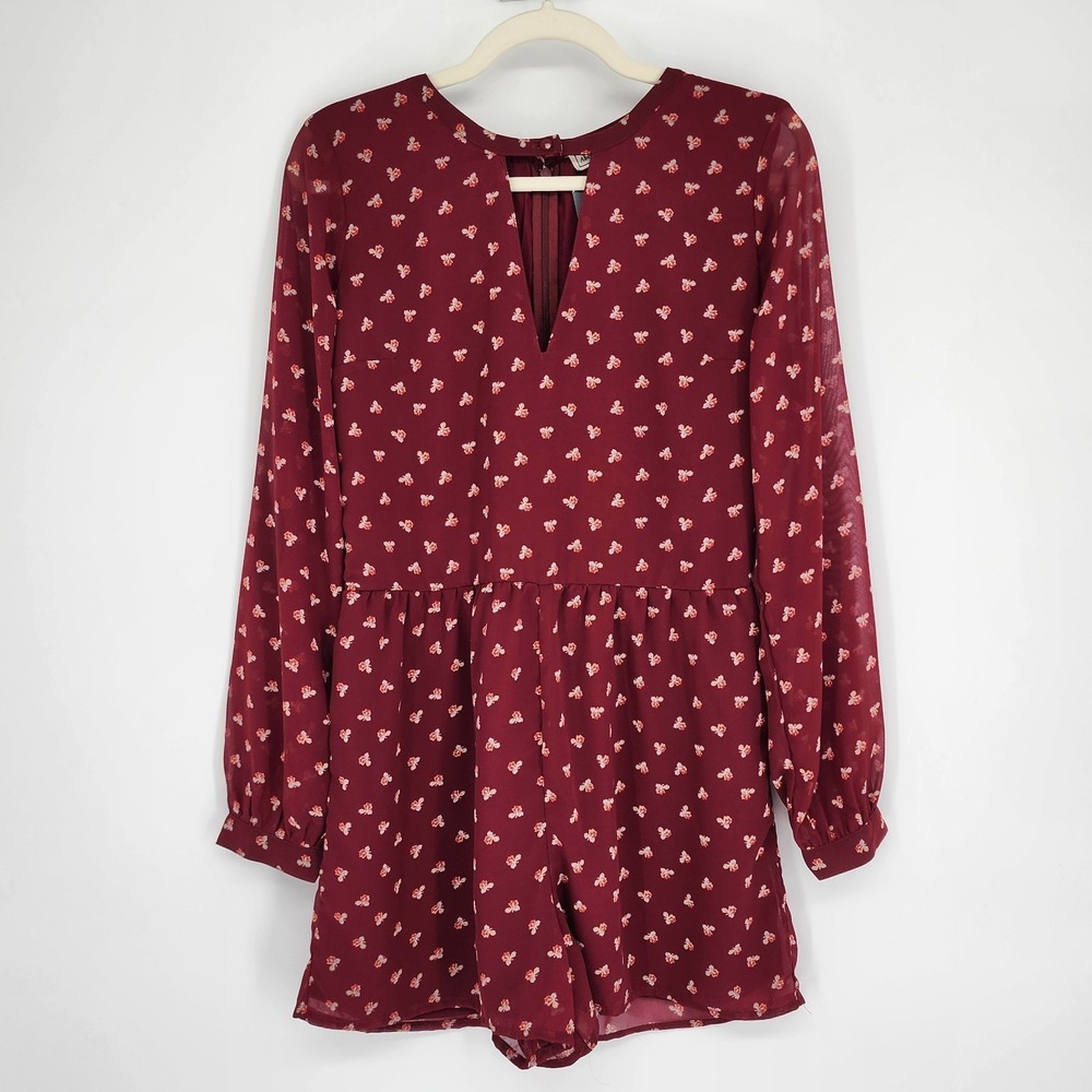 A&F NWT Boho Floral Jumpsuit Size 4 Beachy Festival Hippie Cottage Summer Fairy